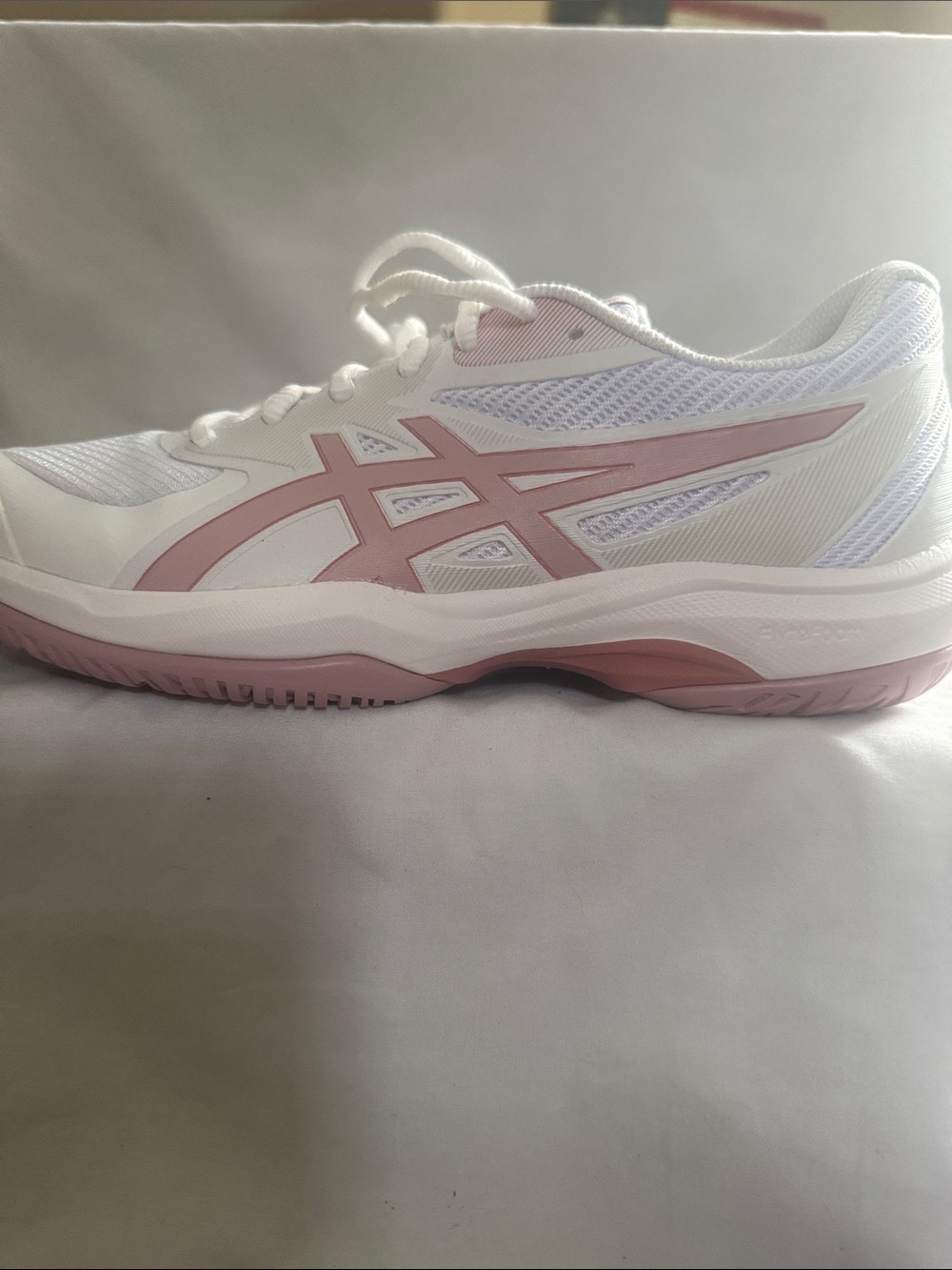 Asics Game FF White and Light Pink Women's Running Shoe